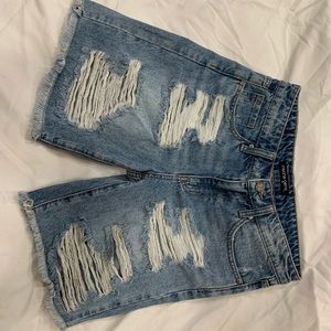 Distressed shorts